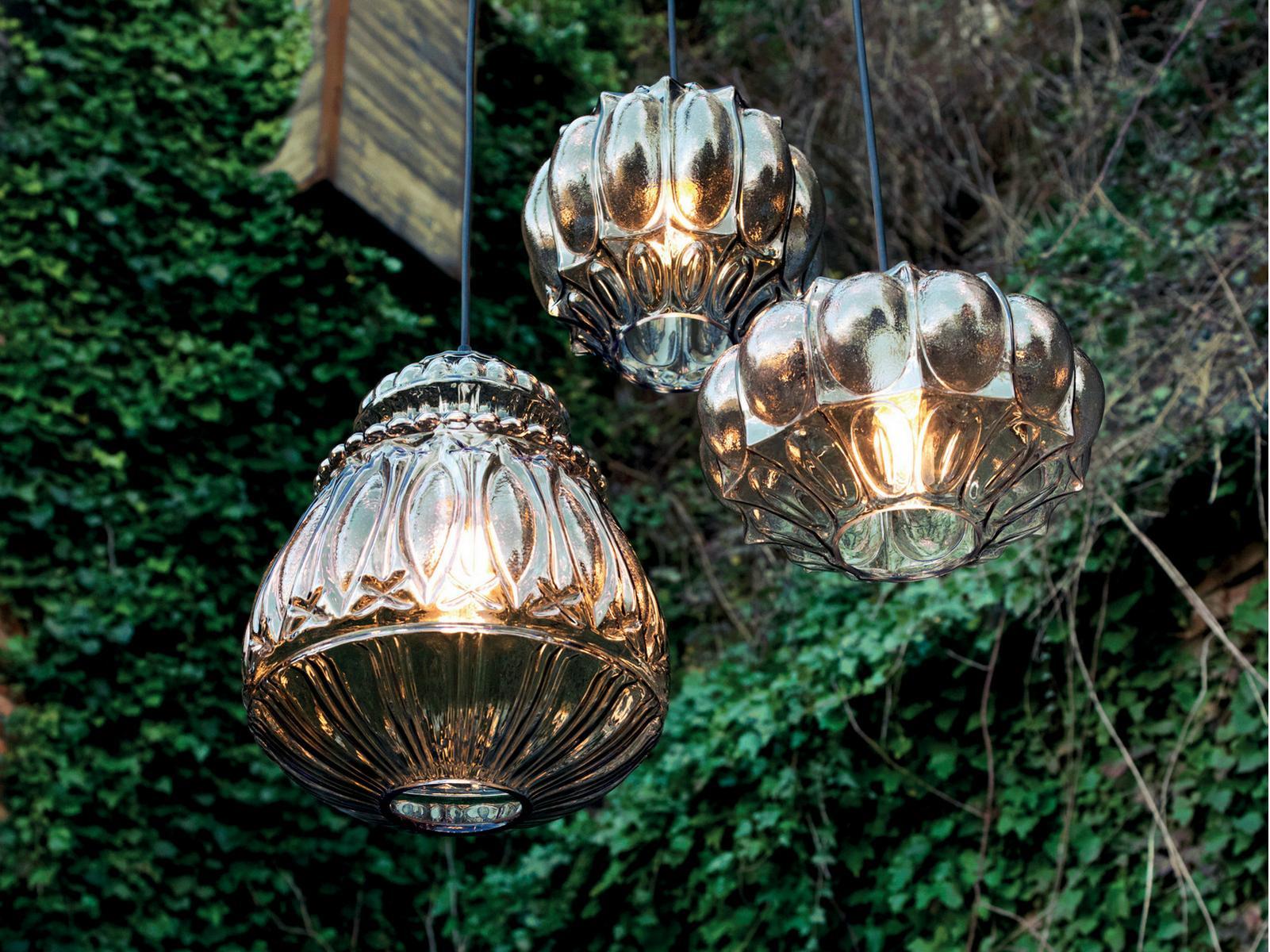 GINGER Glass pendant lamp