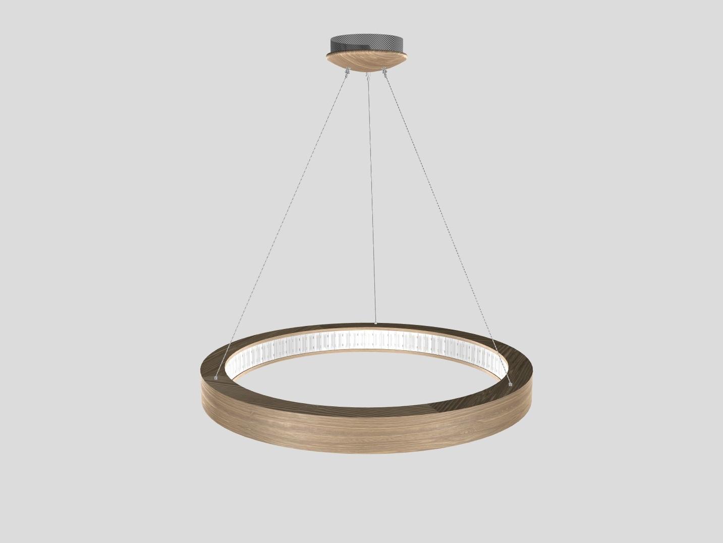LIBE ROUND S90 LED oak pendant lamp LIBE ROUND S90 LED oak pendant lamp