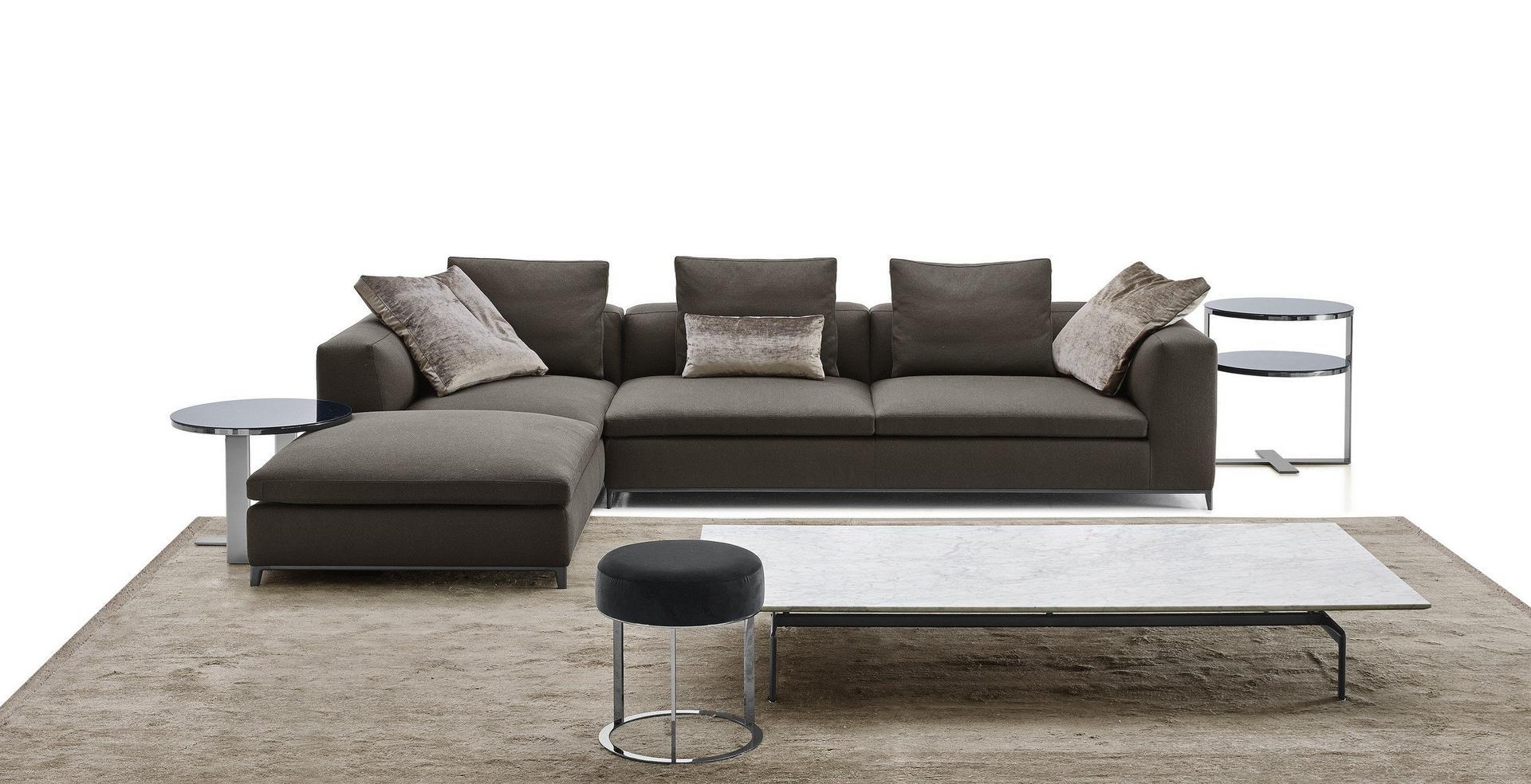 MICHEL CLUB Corner sectional fabric sofa