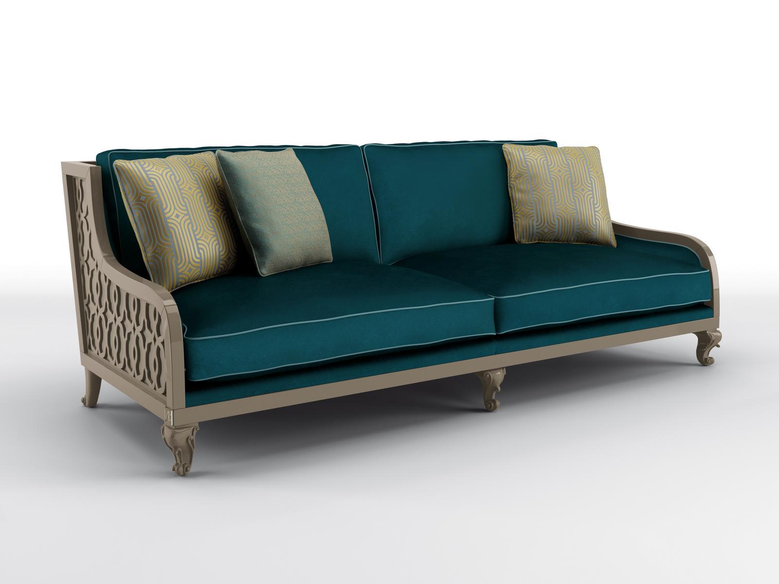 CLUB 3 seater velvet sofa