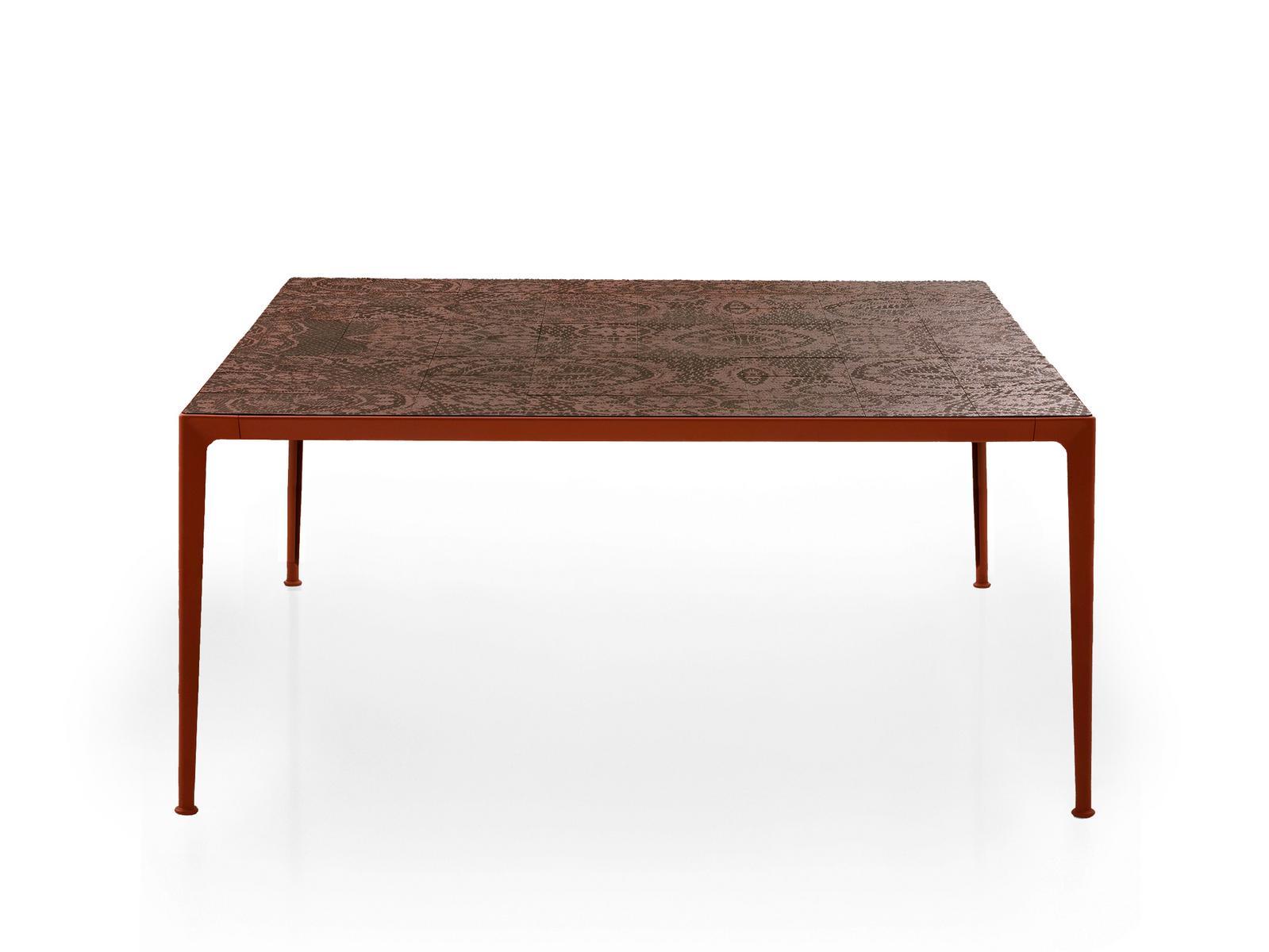 MIRTO OUTDOOR Square porcelain stoneware garden table