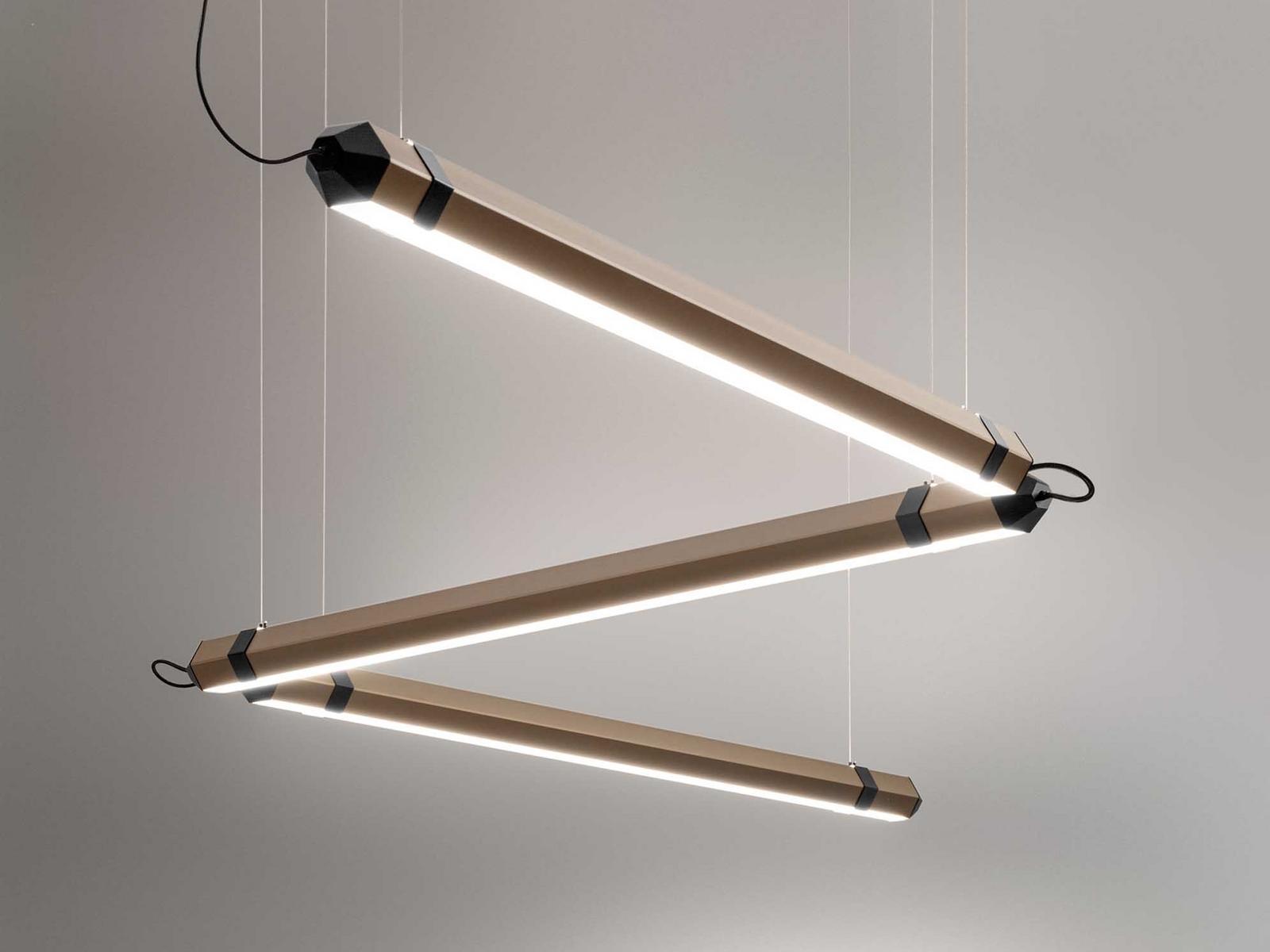 ZIGO ZAGO LED steel pendant lamp