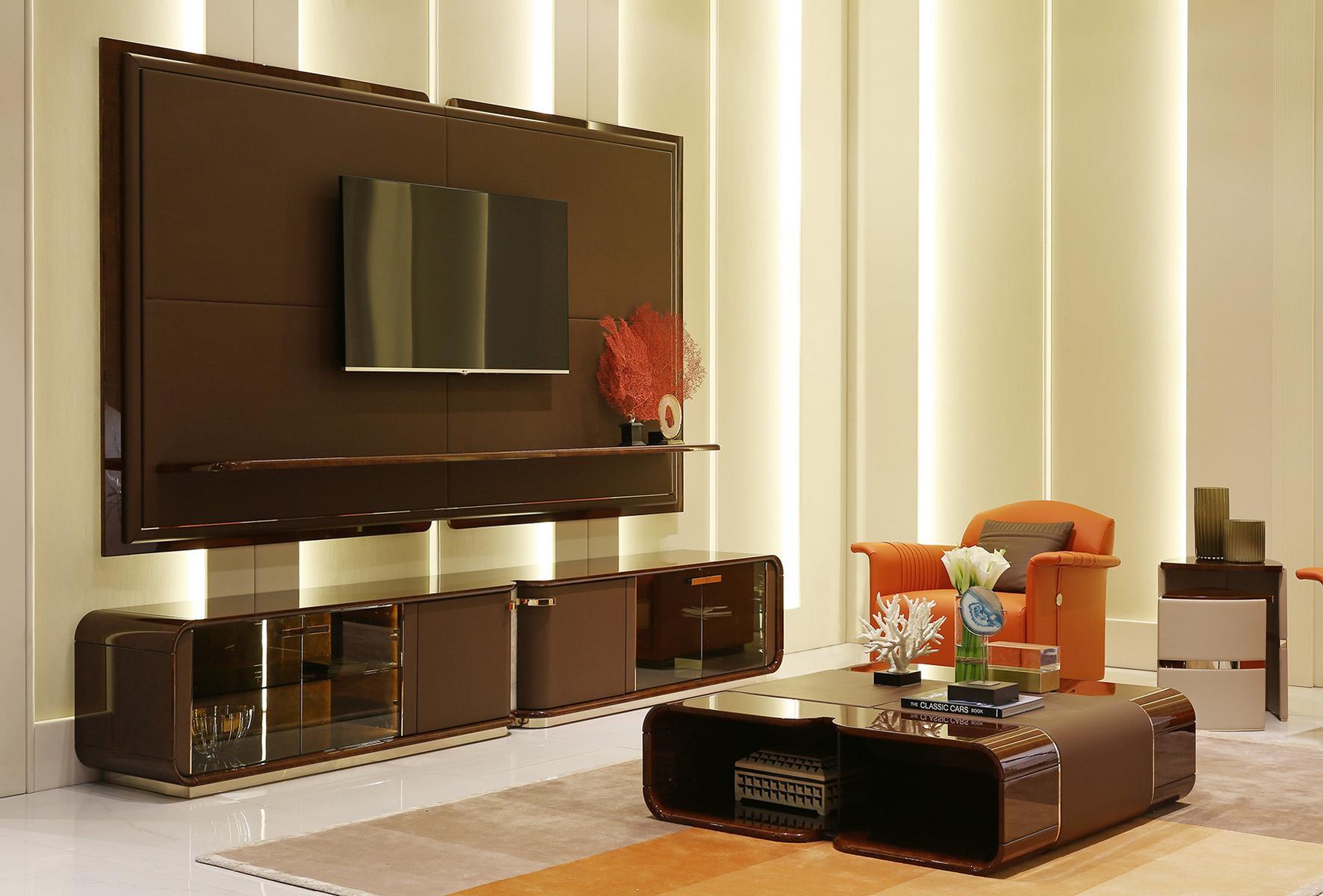 MADISON Low wooden TV cabinet