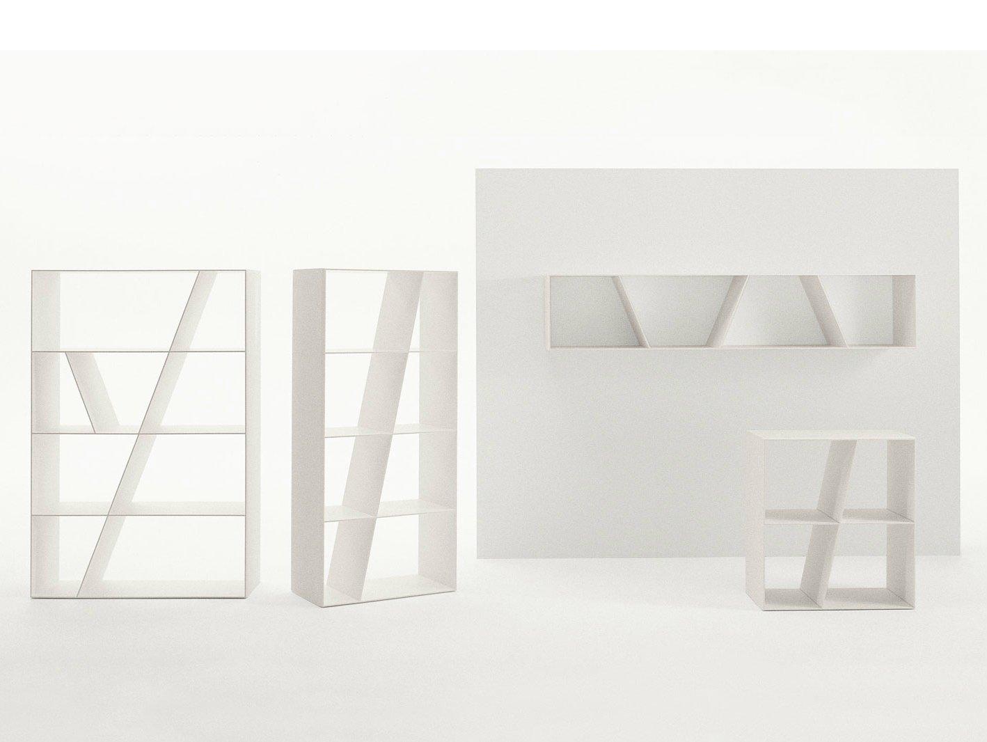 SHELF Open double-sided Corian® bookcase