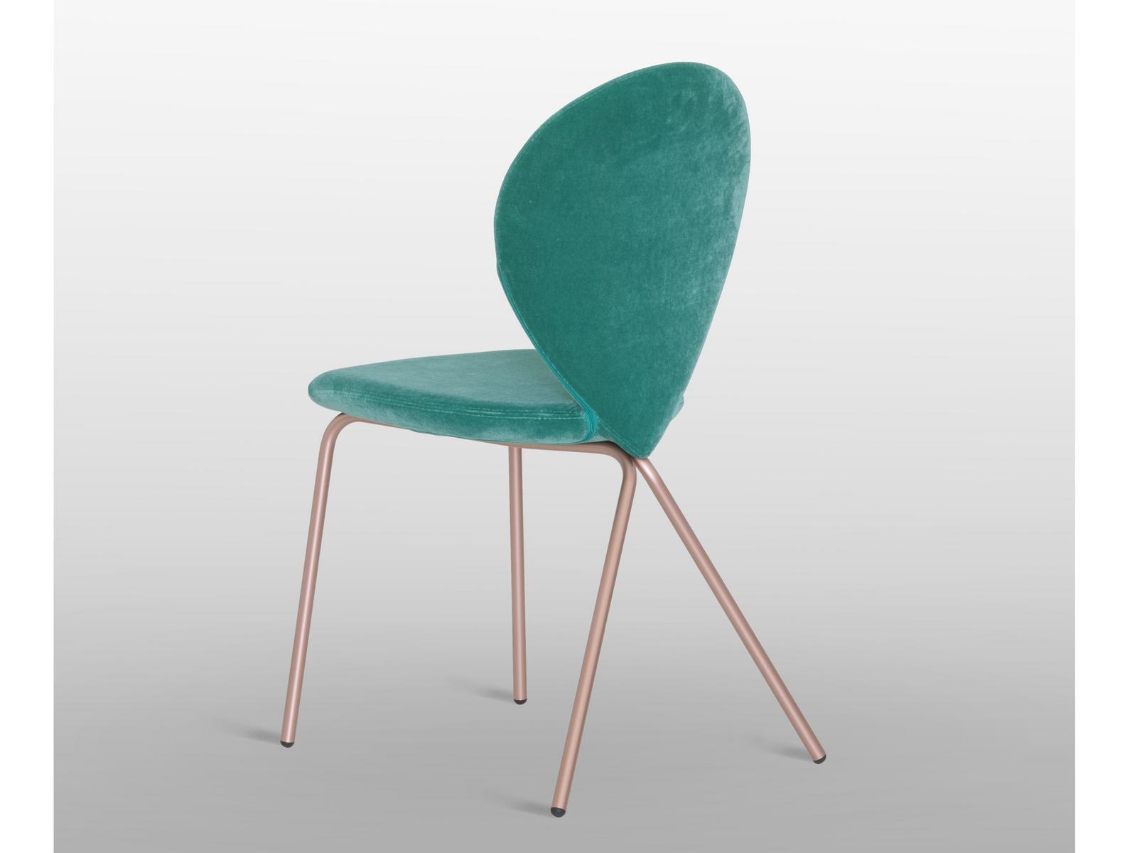 PERLA Upholstered velvet chair