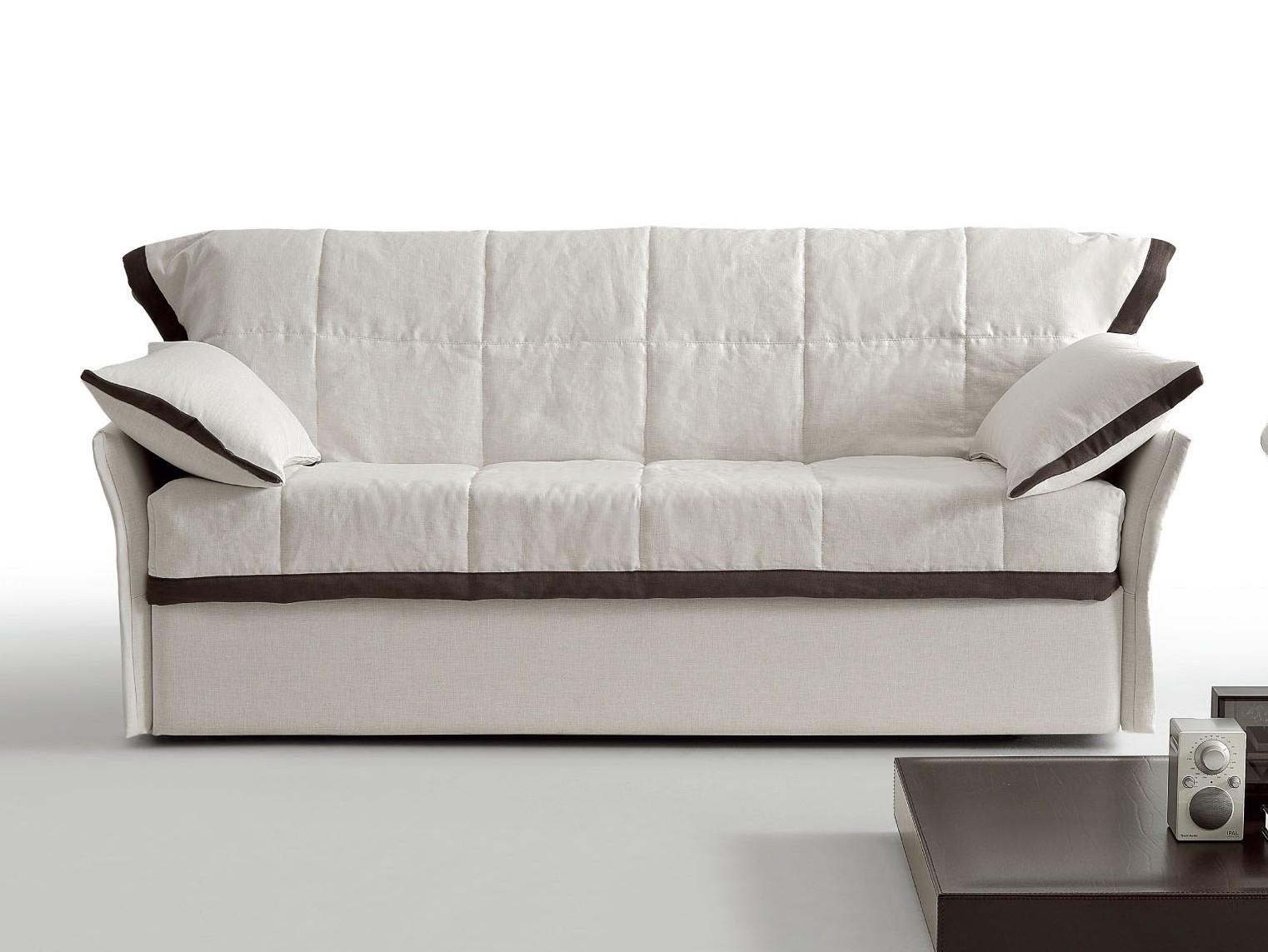 SLALOM Fabric sofa bed with removable cover