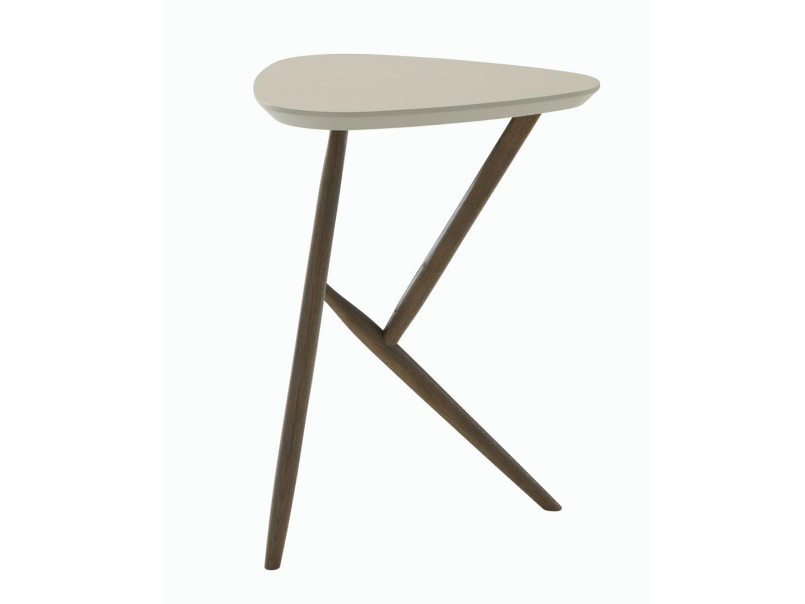 KIJI Triangular wooden high side table