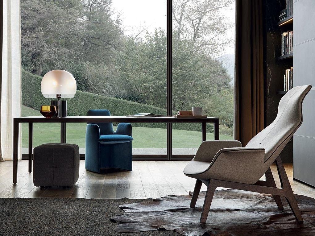 VENTURA LOUNGE Fabric armchair with headrest