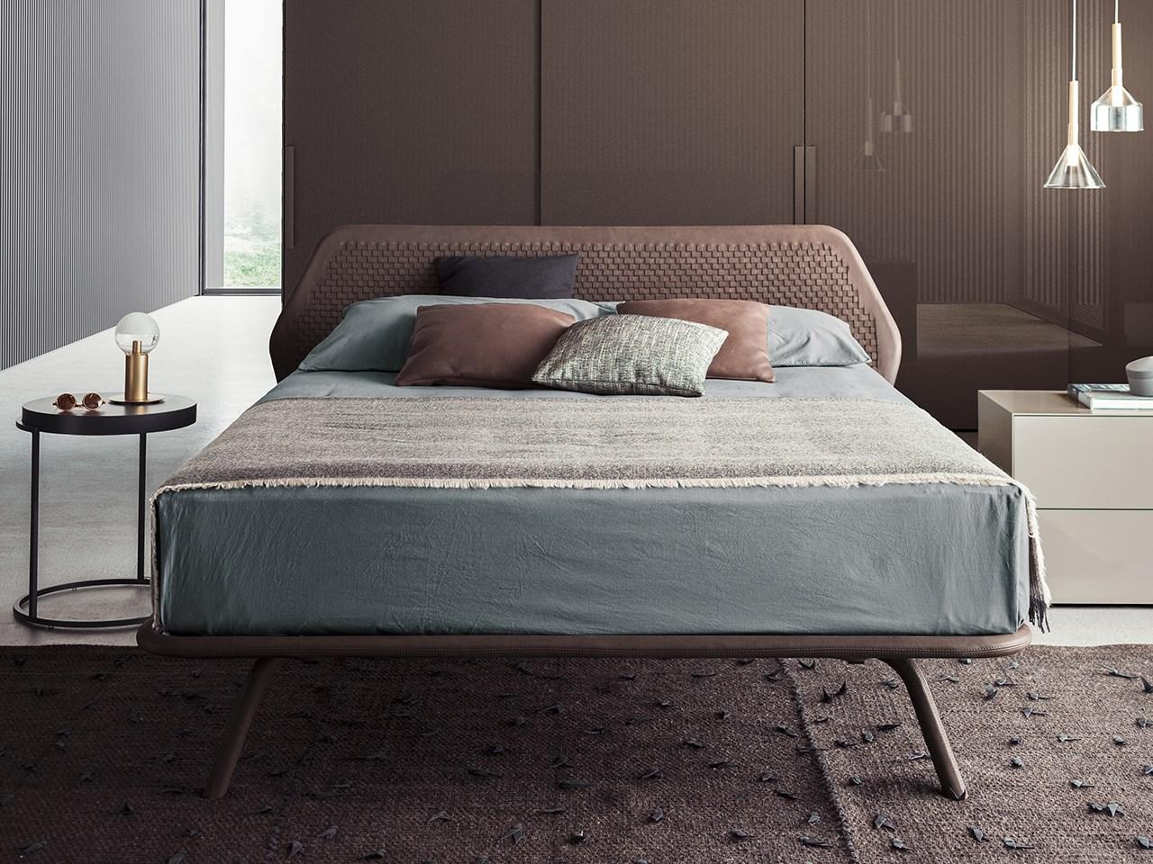 TRAMA INTRECCIO Solid wood double bed