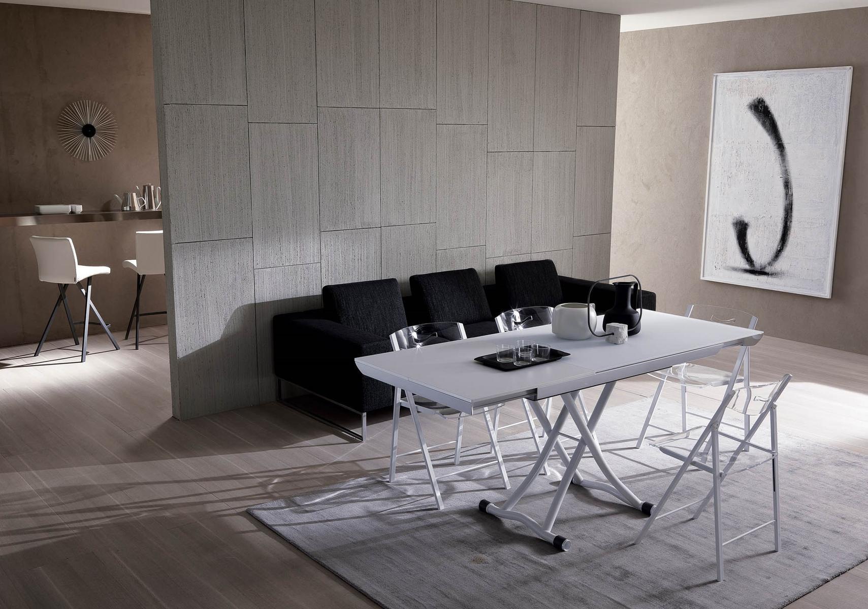 ETIENNE High upholstered leather stool