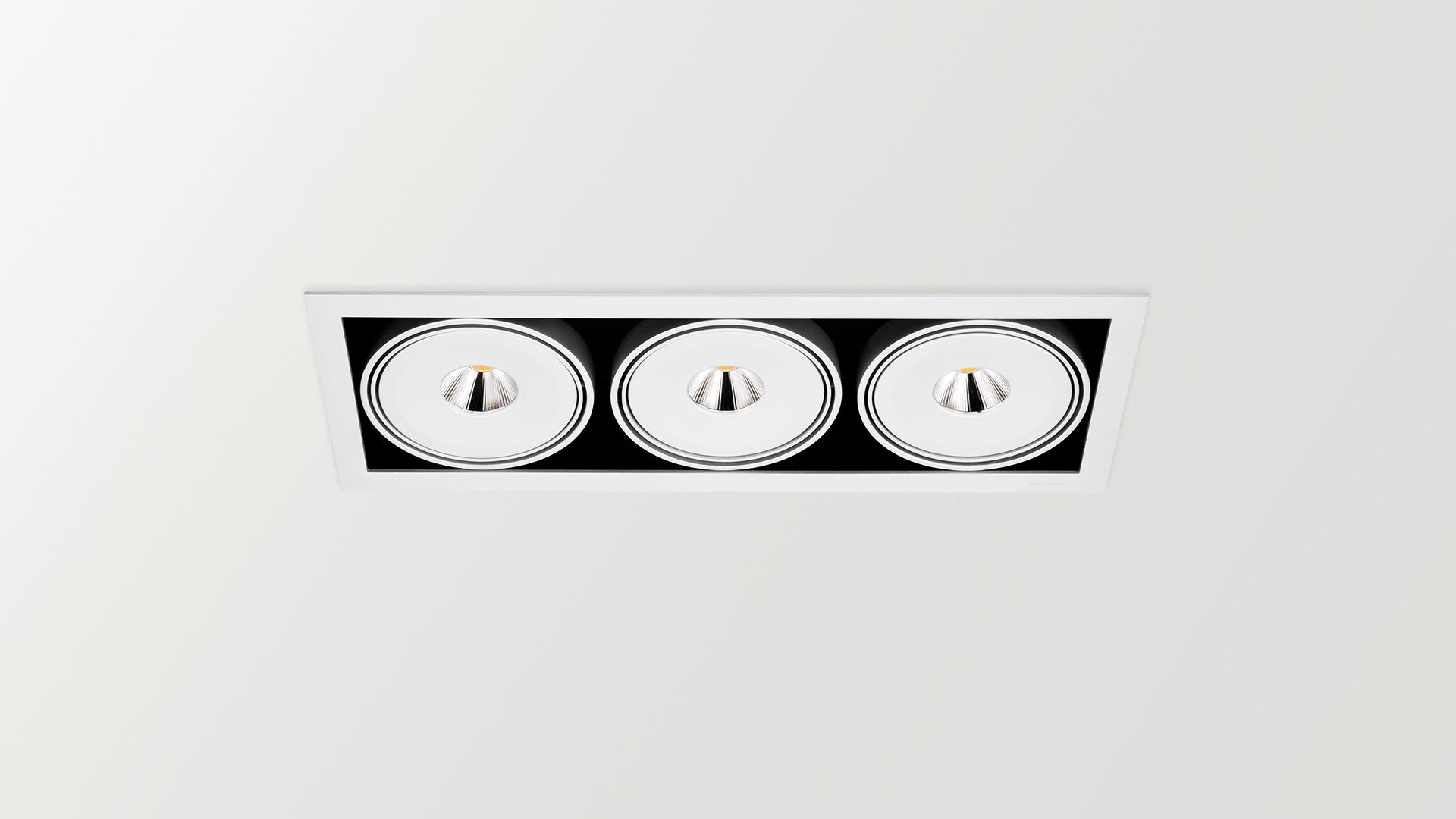 ORBITAL 3 LARK-111 LED recessed aluminium spotlight