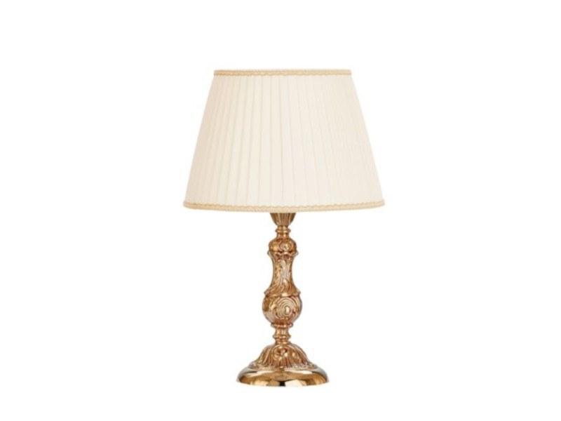 OLDIE 504/LP French Gold table lamp with pleated silk shade