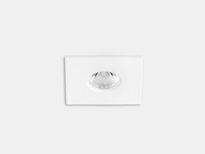 PLAY FLAT 71 LED square recessed aluminium spotlight