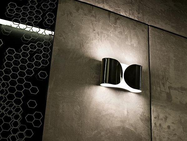 FOGLIO Powder coated steel wall lamp