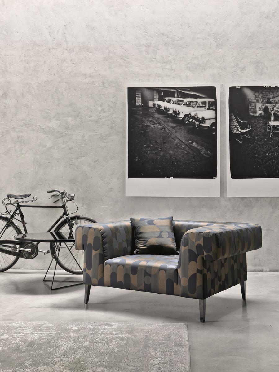 SOHO Fabric armchair with armrests