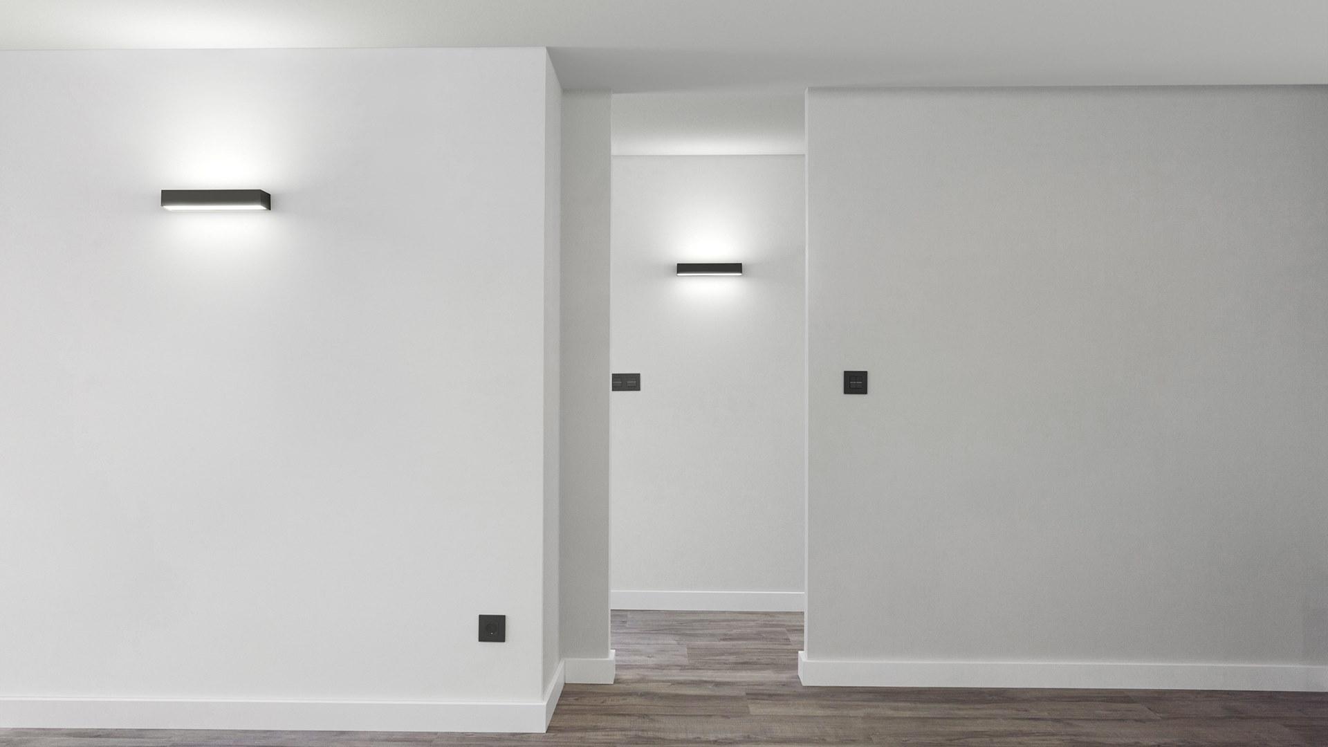 REC DOUBLE-DOUBLE LED aluminium wall light REC DOUBLE-DOUBLE LED aluminium wall light