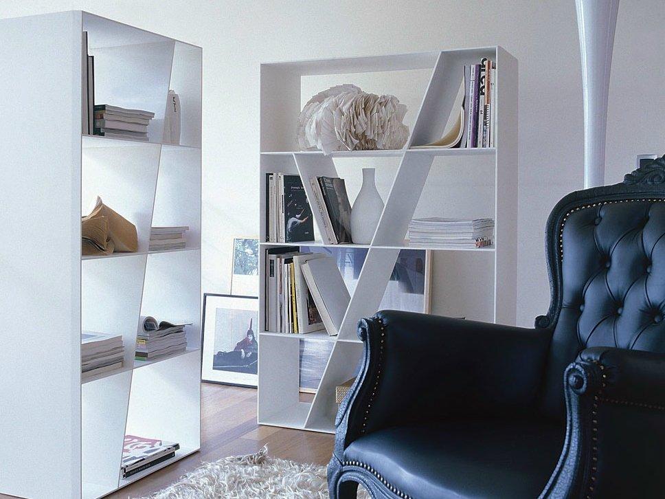 SHELF Open double-sided Corian® bookcase