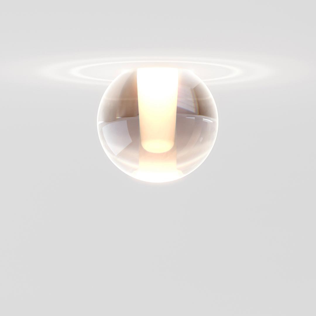 ALASKA BIG TRIMLESS LED semi-inset glass spotlight ALASKA BIG TRIMLESS LED semi-inset glass spotlight