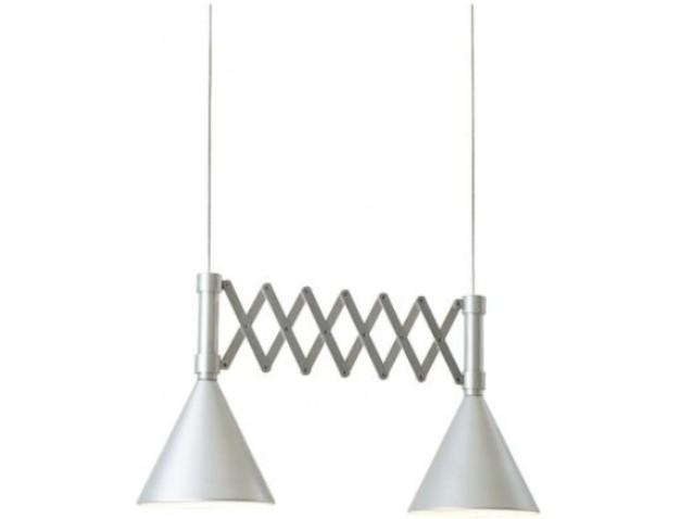 EXTENSIBLE Anodized aluminium pendant lamp