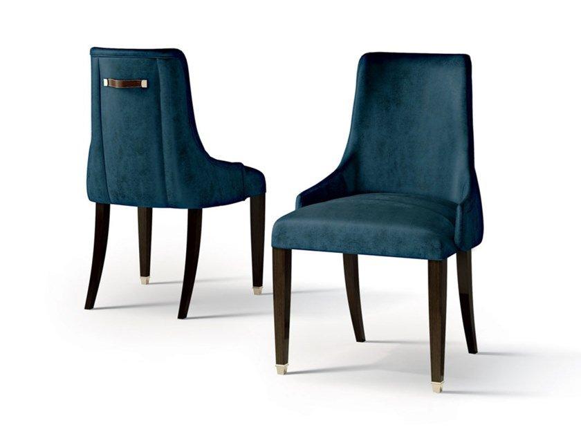 6609 Upholstered nabuk chair with handle