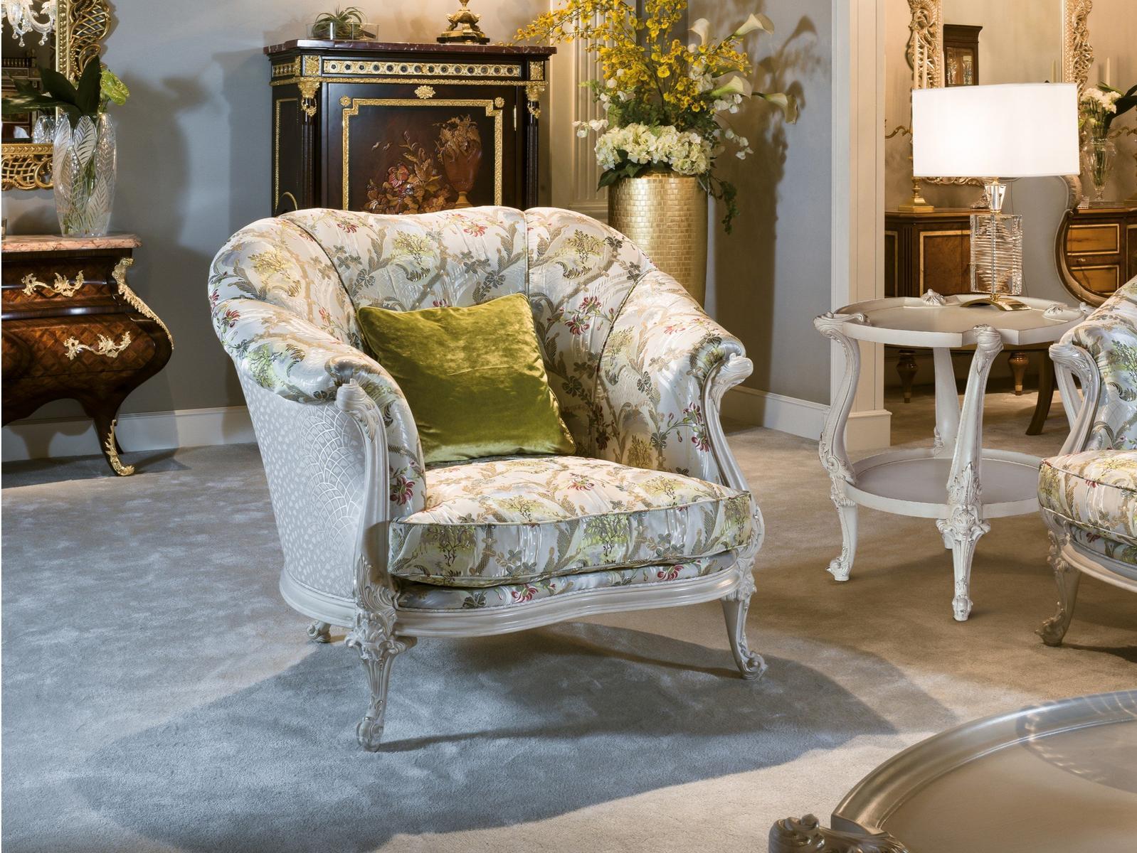 4960 Fabric armchair with armrests