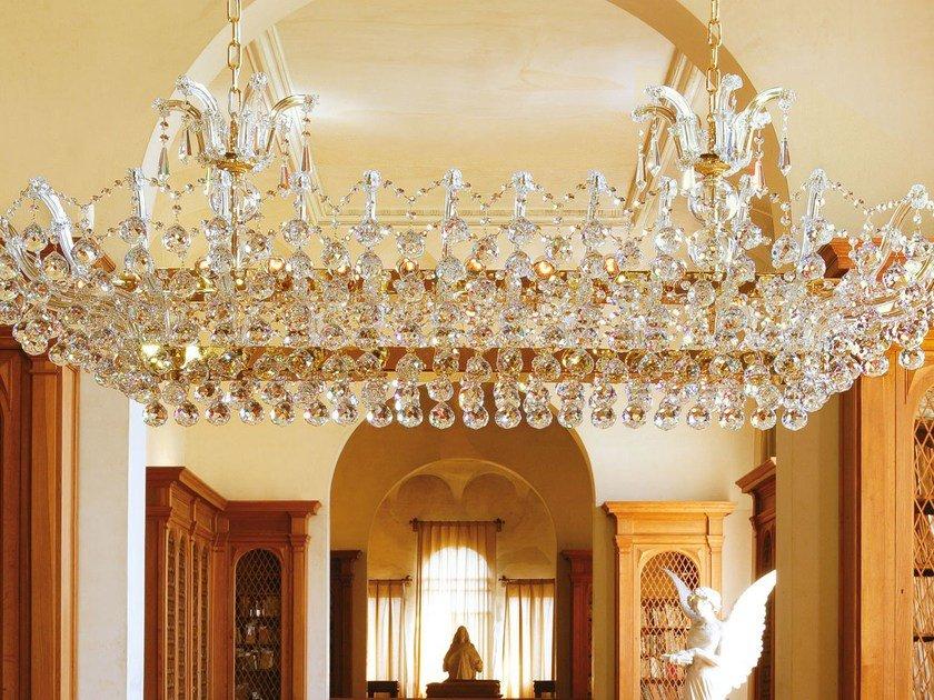 MARIA TERESA VE 920 Painted metal chandelier with crystals