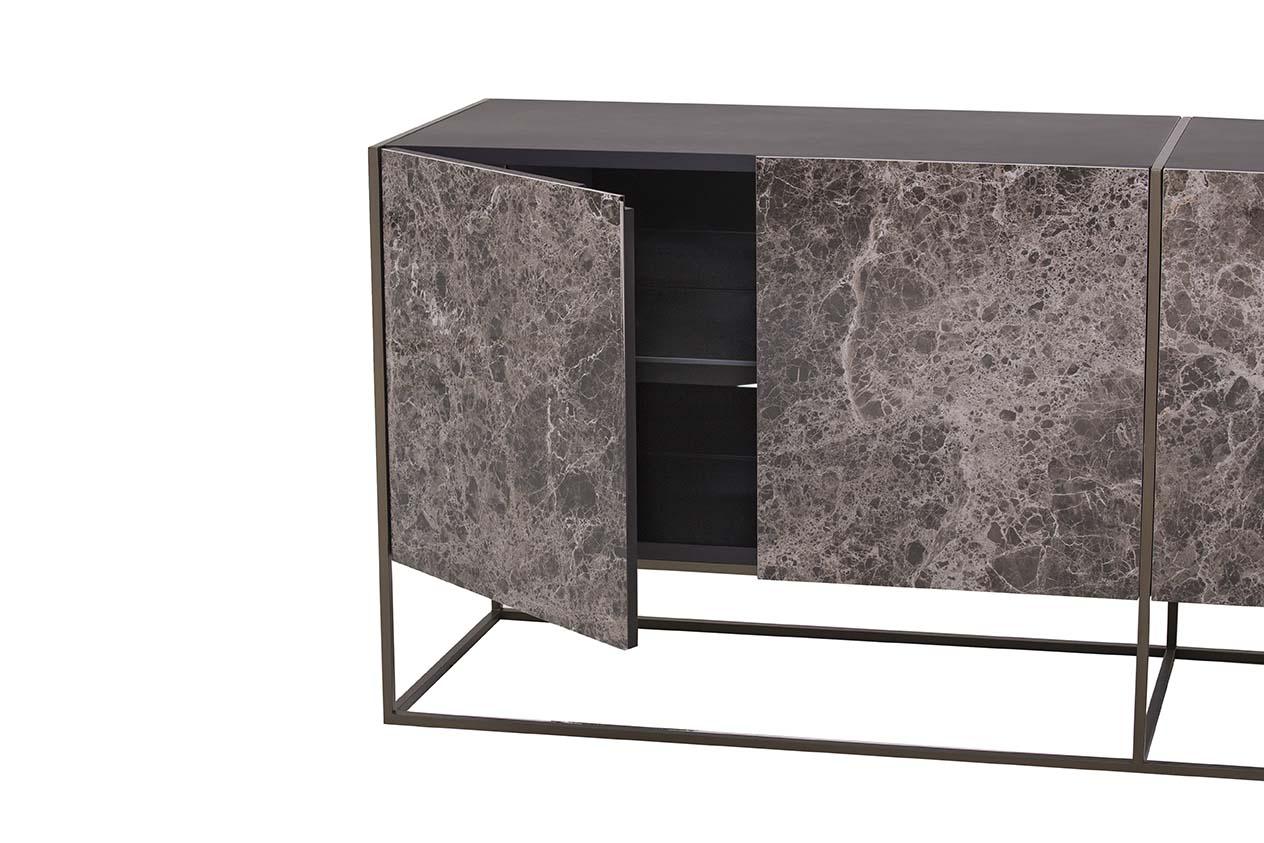 CORAL Porcelain stoneware sideboard with doors