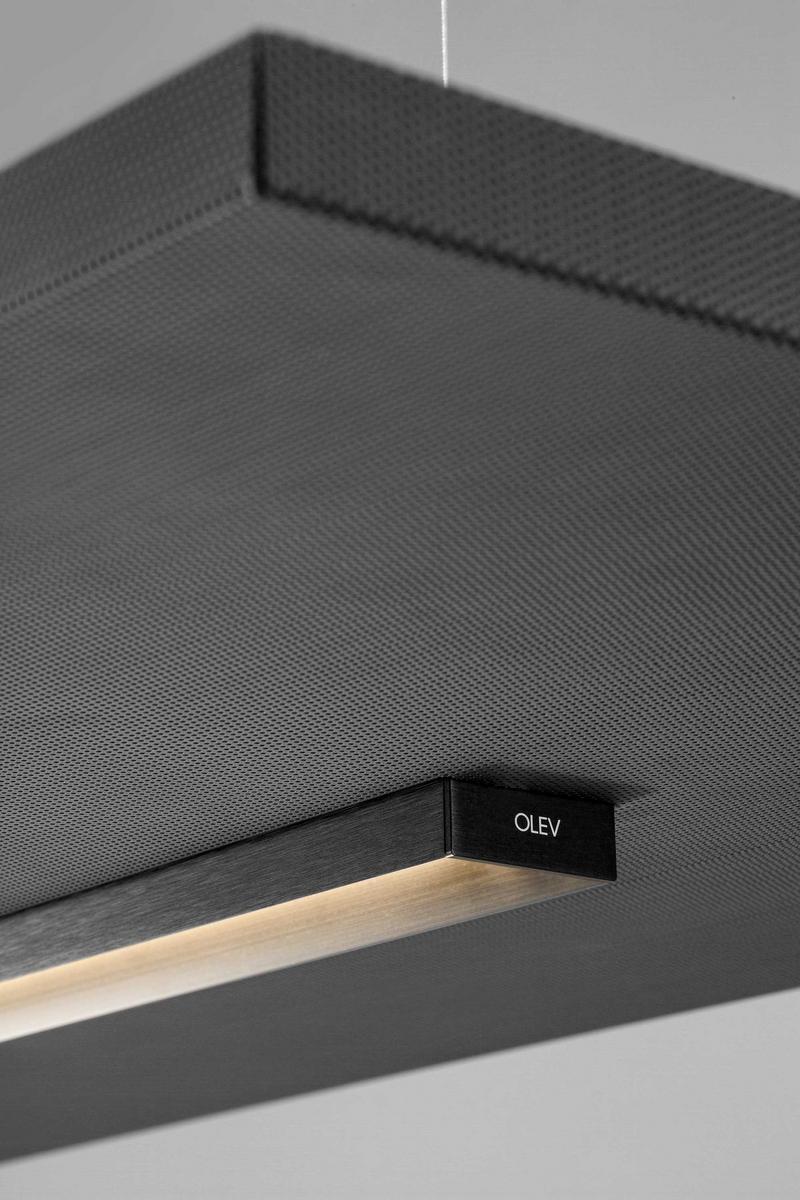 STAGE VERTICAL SILENCE LED perforated metal pendant lamp