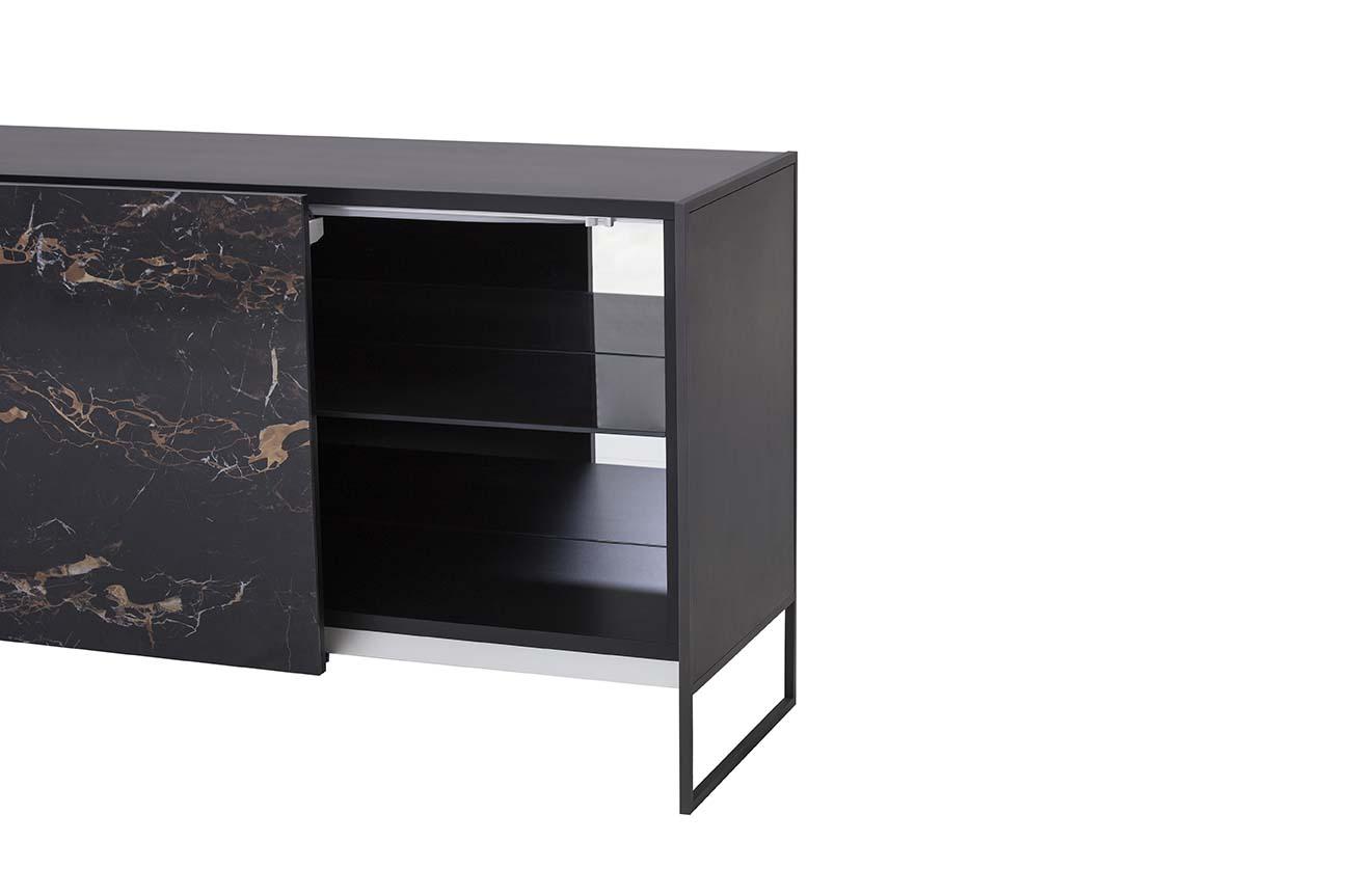 IDRA Porcelain stoneware sideboard with sliding doors