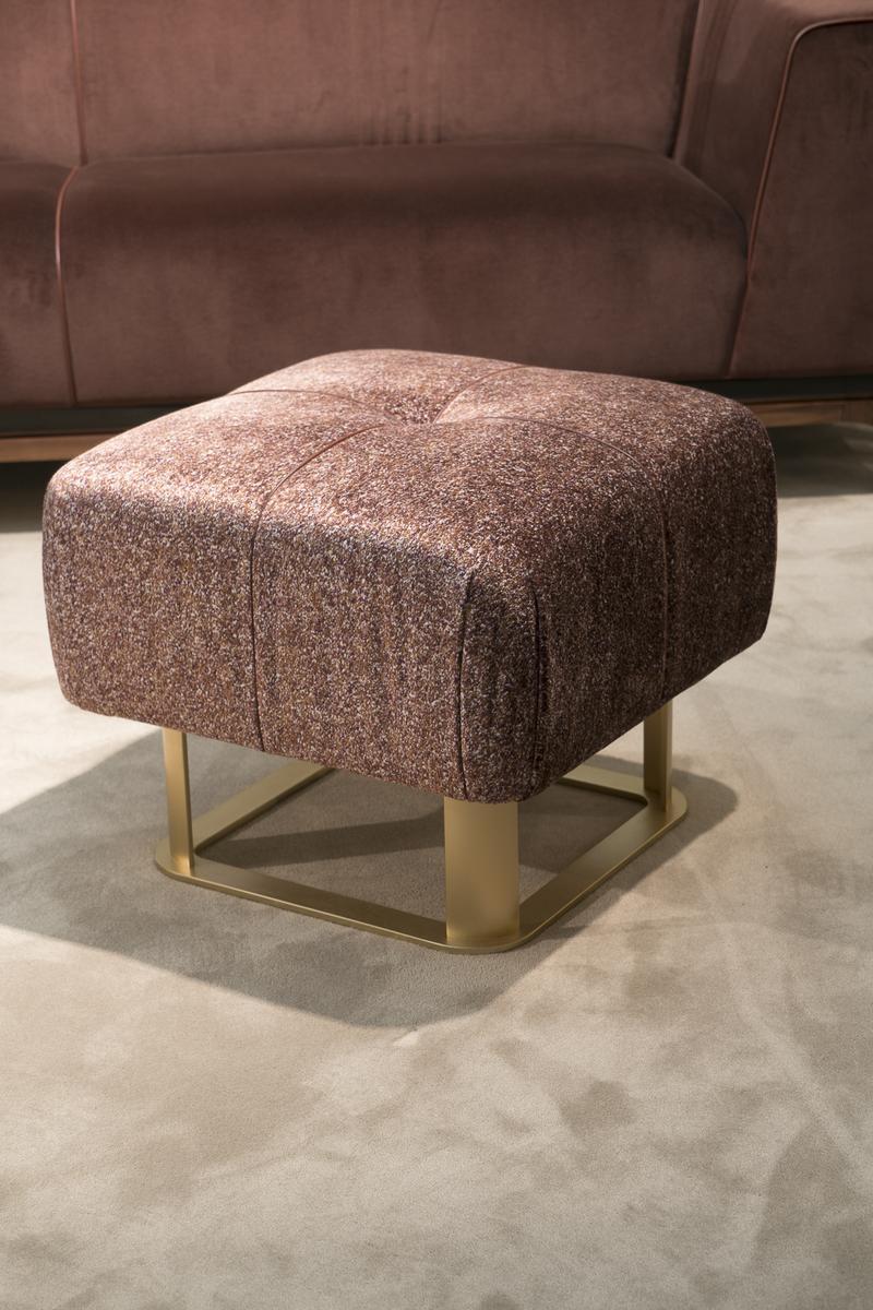 BELLE Square velvet pouf
