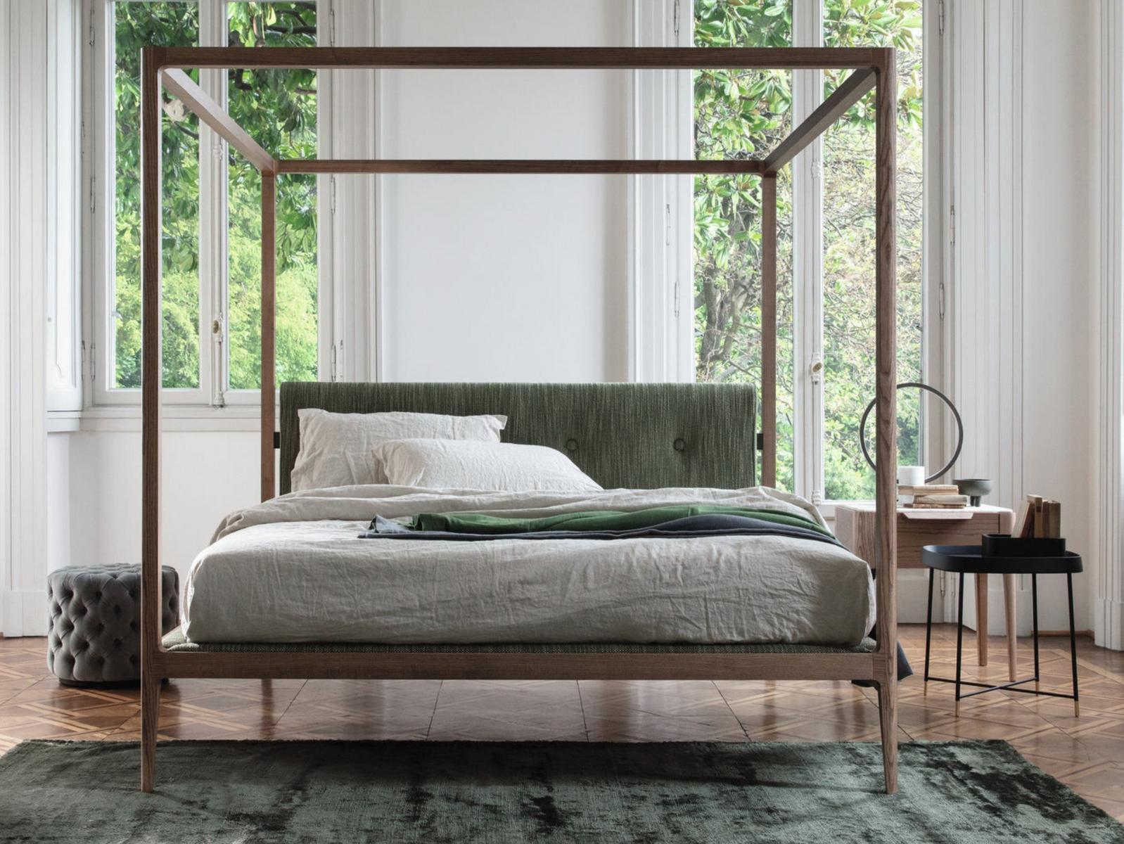 ZIGGY Double bed with upholstered headboard