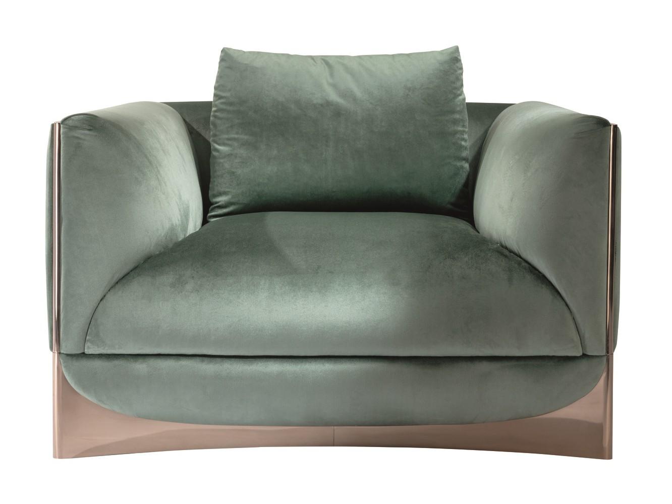 CA' FOSCARI Fabric armchair with armrests