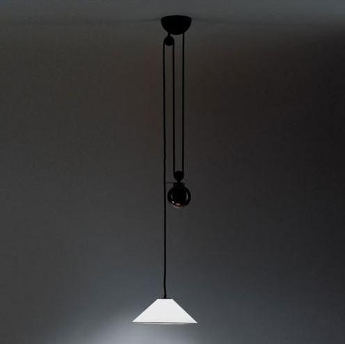 AGGREGATO SALISCENDI CONO Direct light halogen pendant lamp