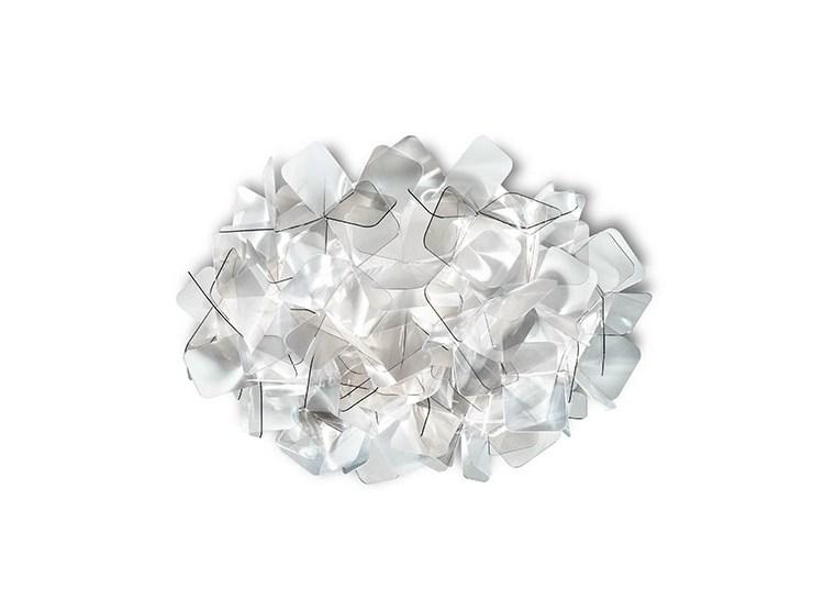 CLIZIA FUMÈ SMALL Lentiflex® and Cristalflex Fumé® LED ceiling lamp