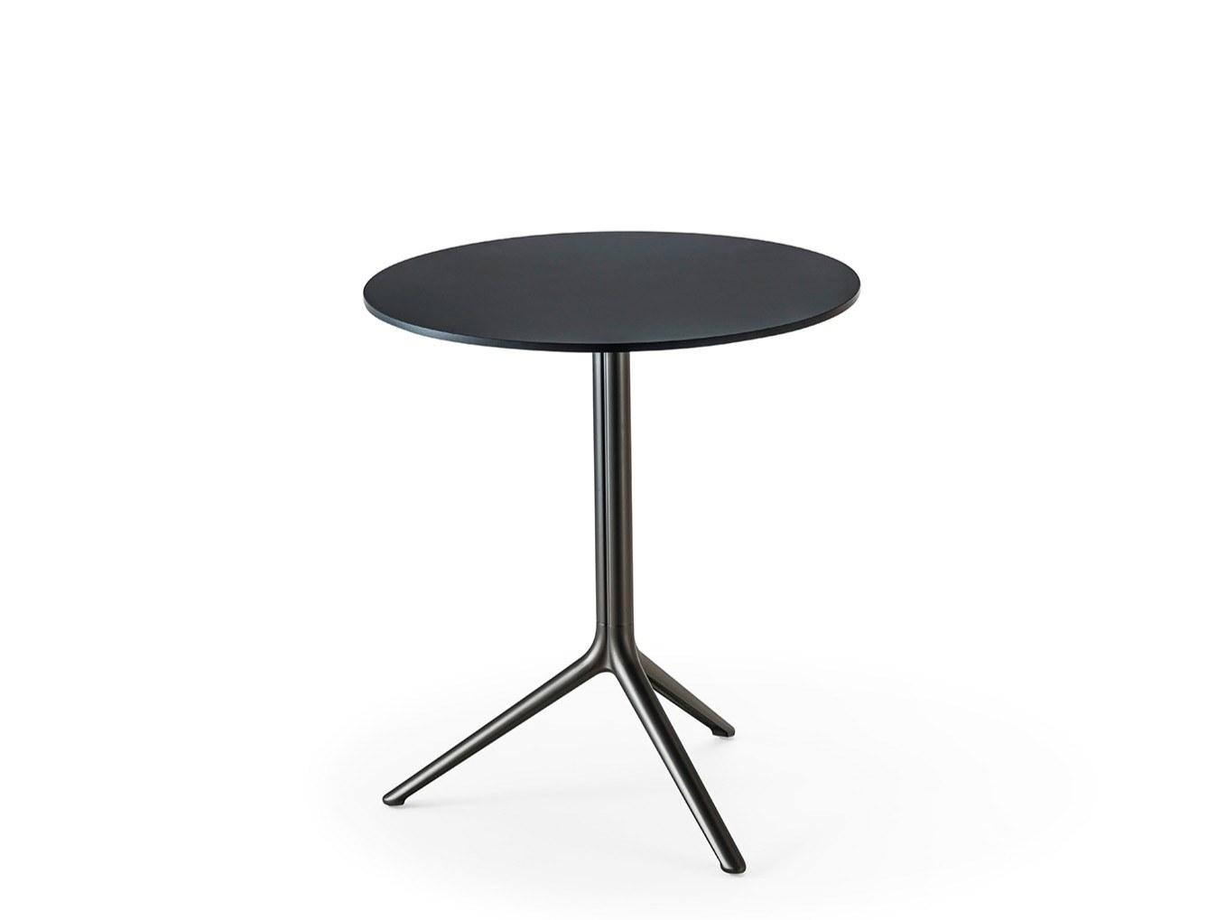 ELLIOT 5470T Round drop-leaf die cast aluminium table