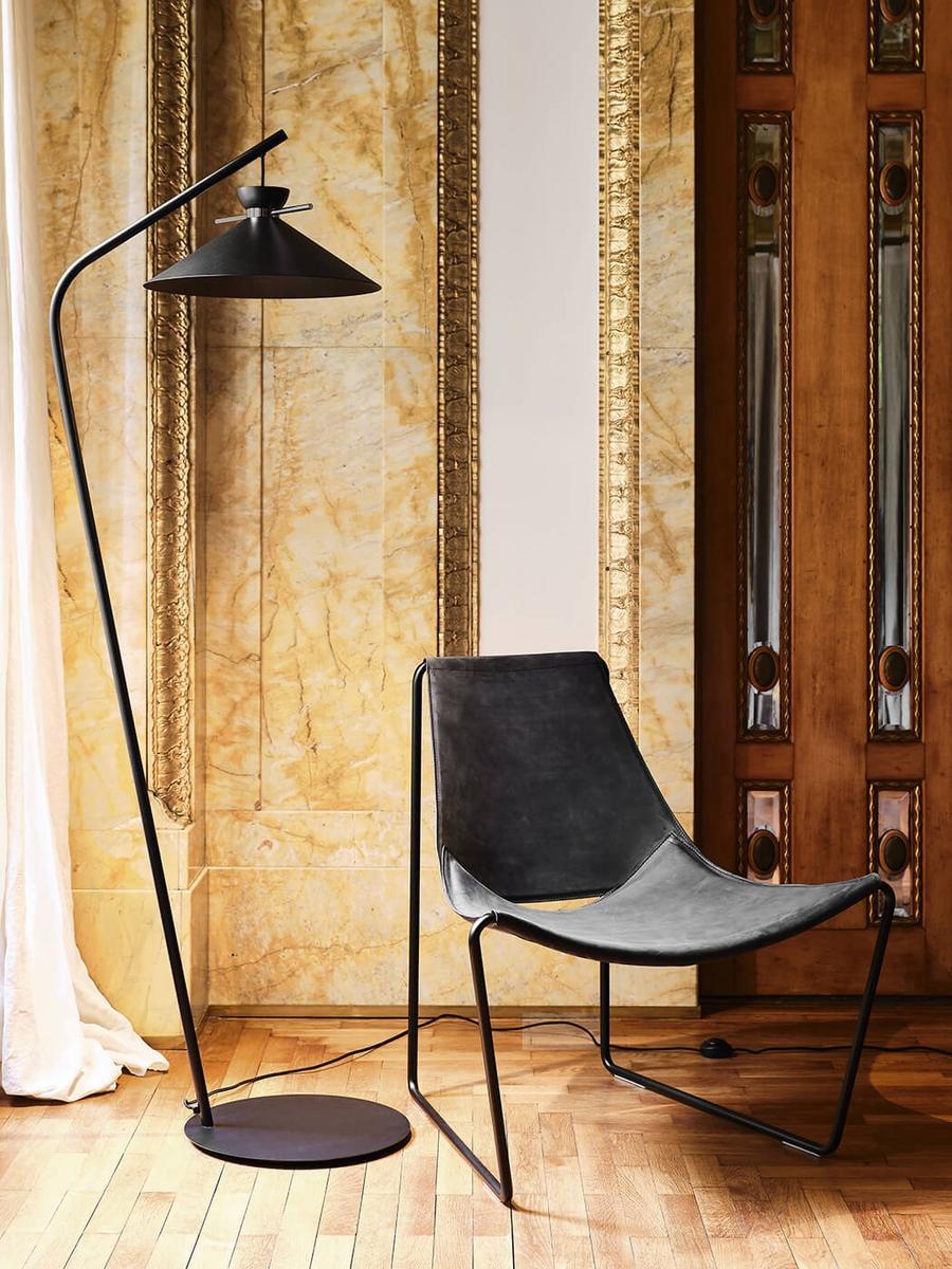 JAPAN Direct light painted metal floor lamp