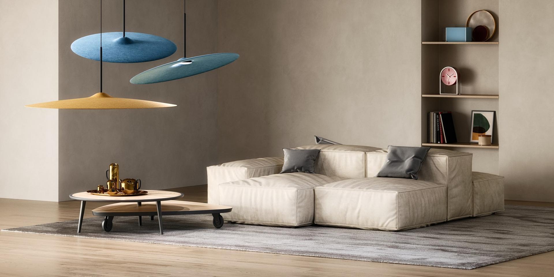 ACUSTICA LED acoustic recycled PET pendant lamp