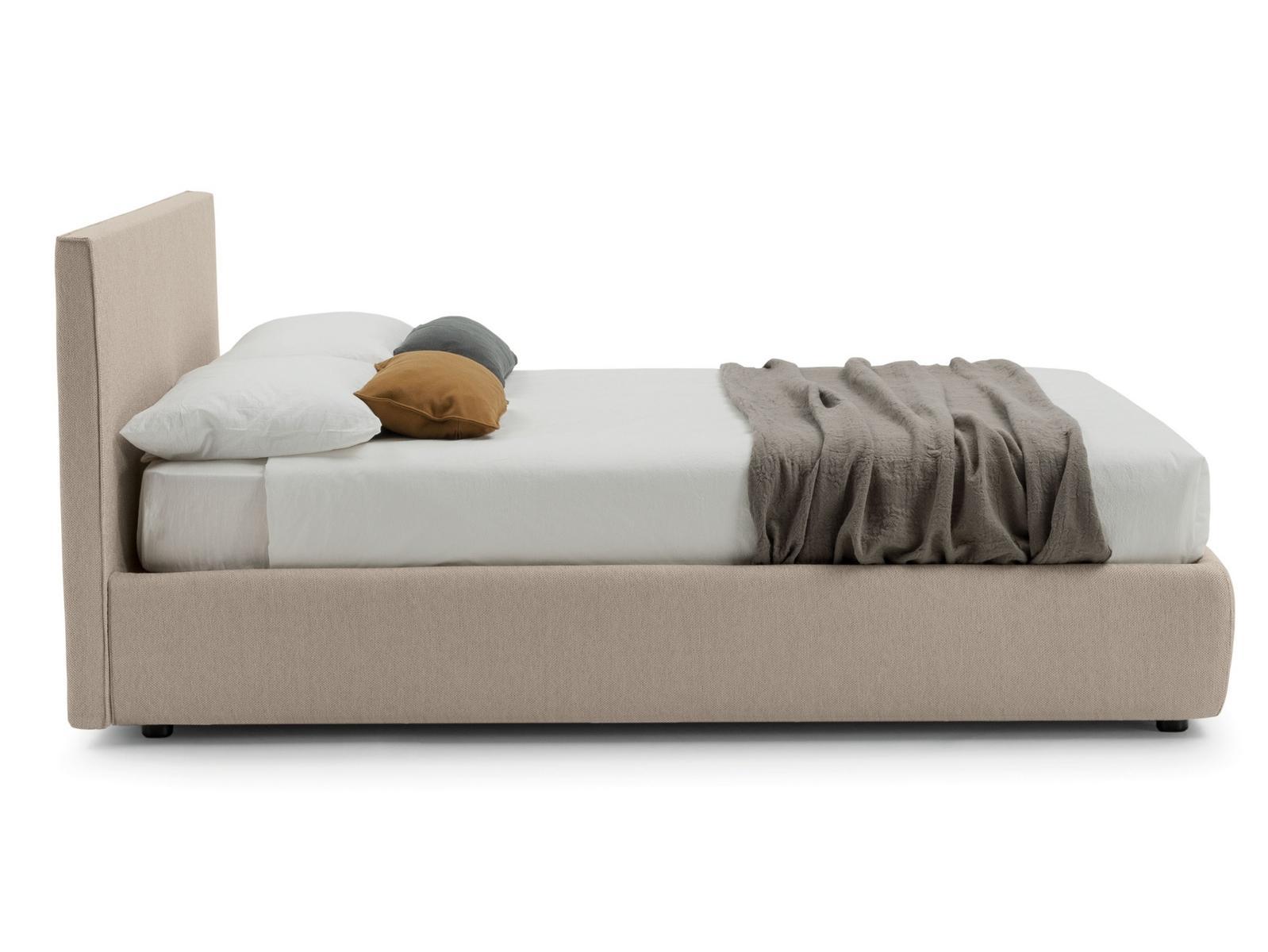 METROPOLITAN Storage bed with upholstered headboard