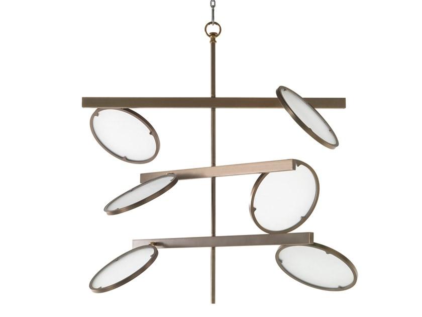 DISH LED brass pendant lamp