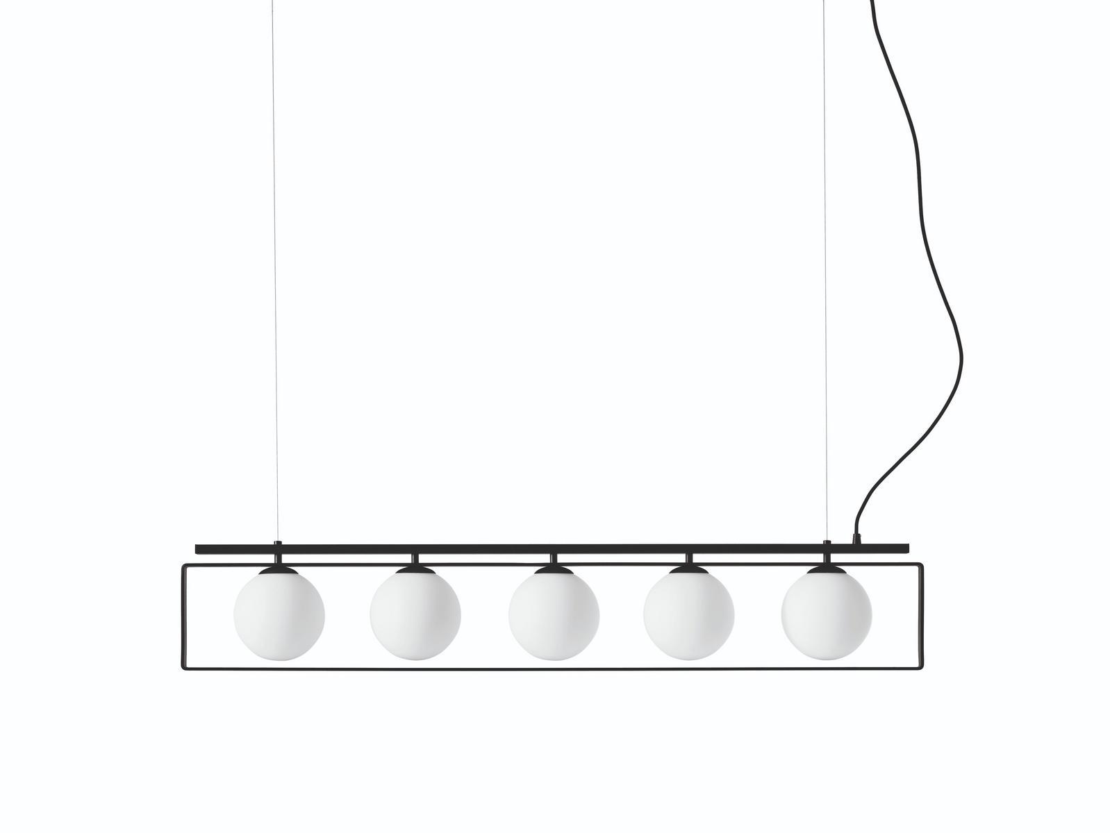 SUSPENSE Satin glass pendant lamp
