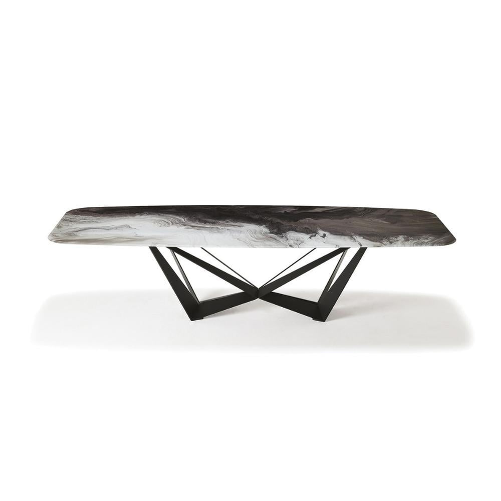 SKORPIO CRYSTALART Rectangular ceramic table