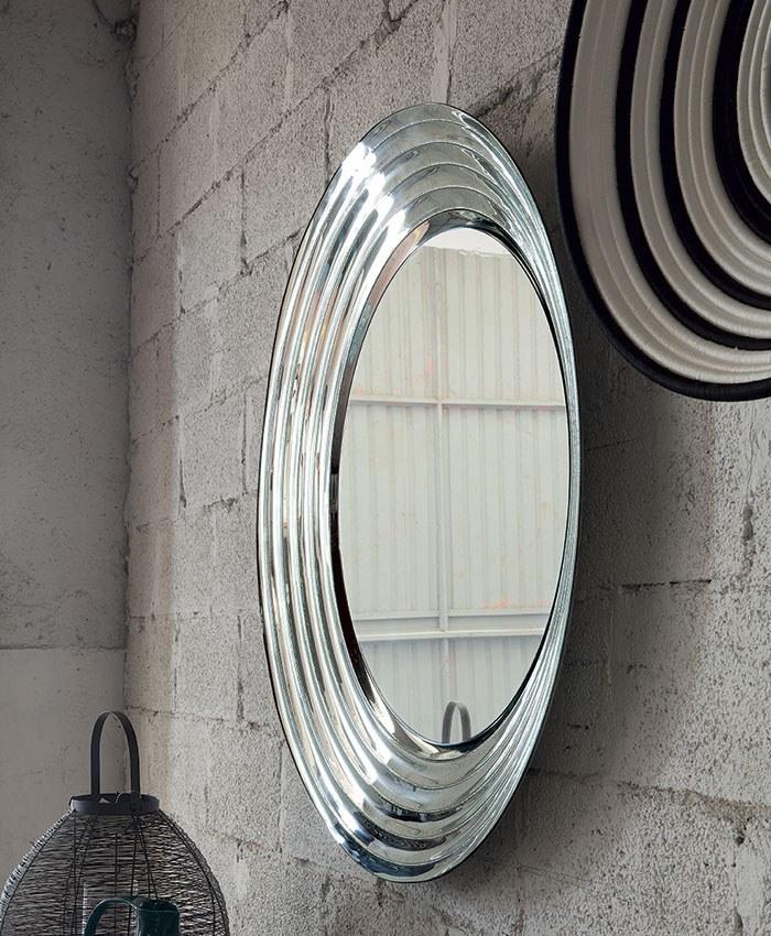 QUEEN Round framed wall-mounted mirror