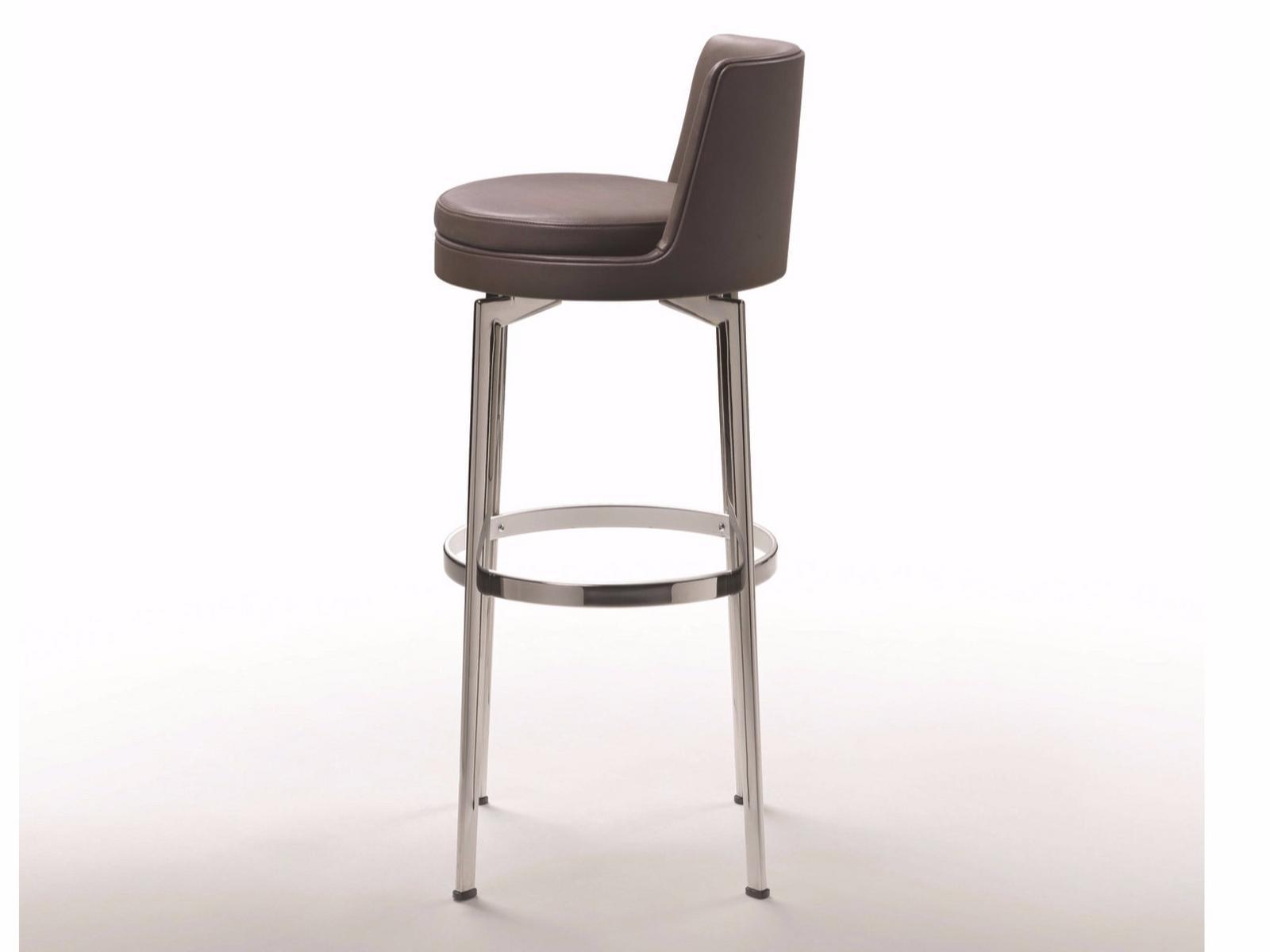 FEEL GOOD High upholstered leather stool