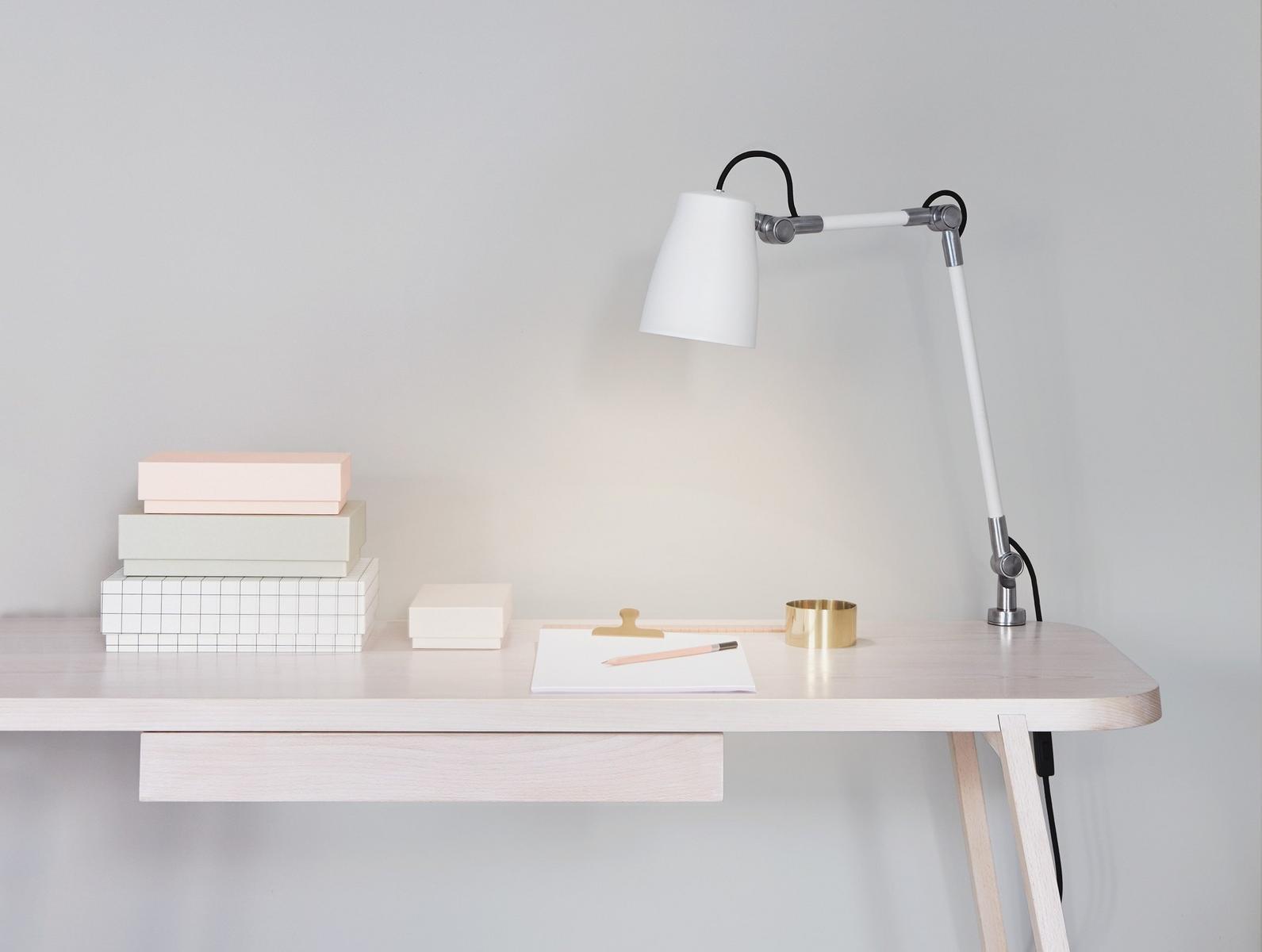 ATELIER CLAMP Adjustable aluminium desk lamp