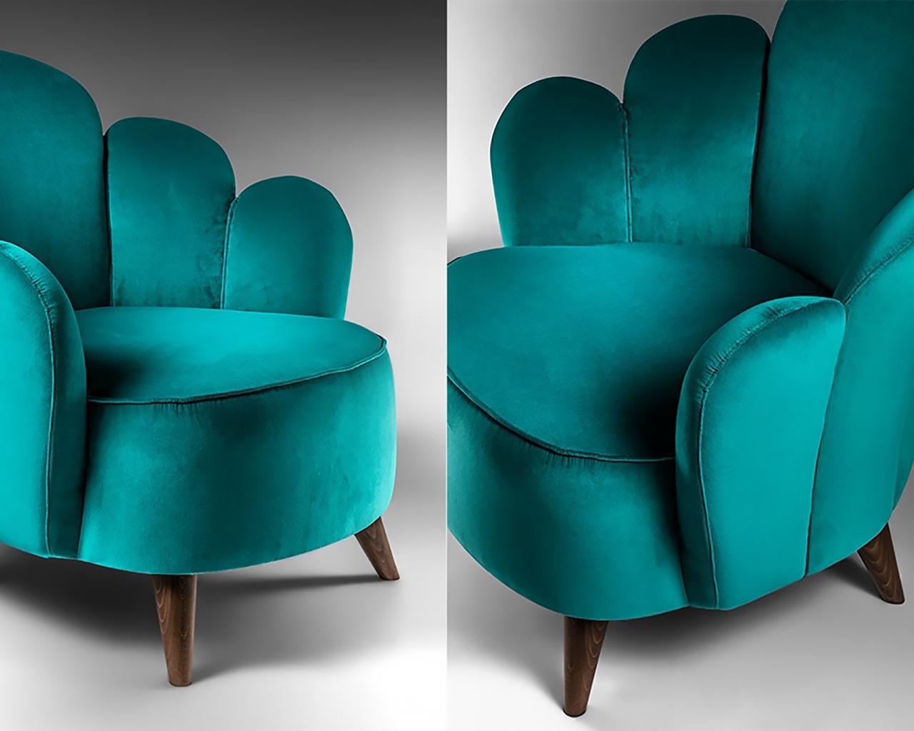 FLORA Velvet armchair