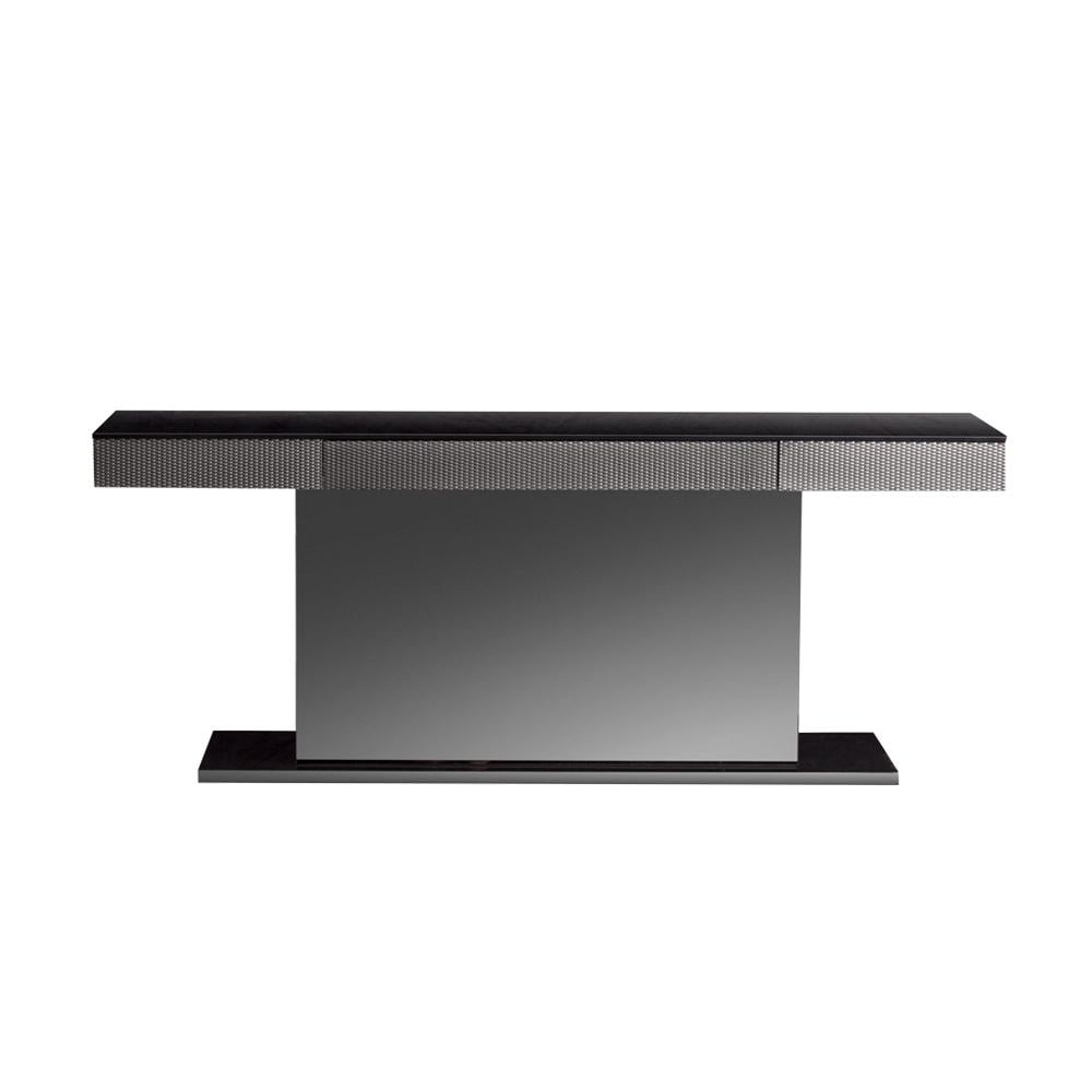 LUDUS Rectangular metal console with drawers