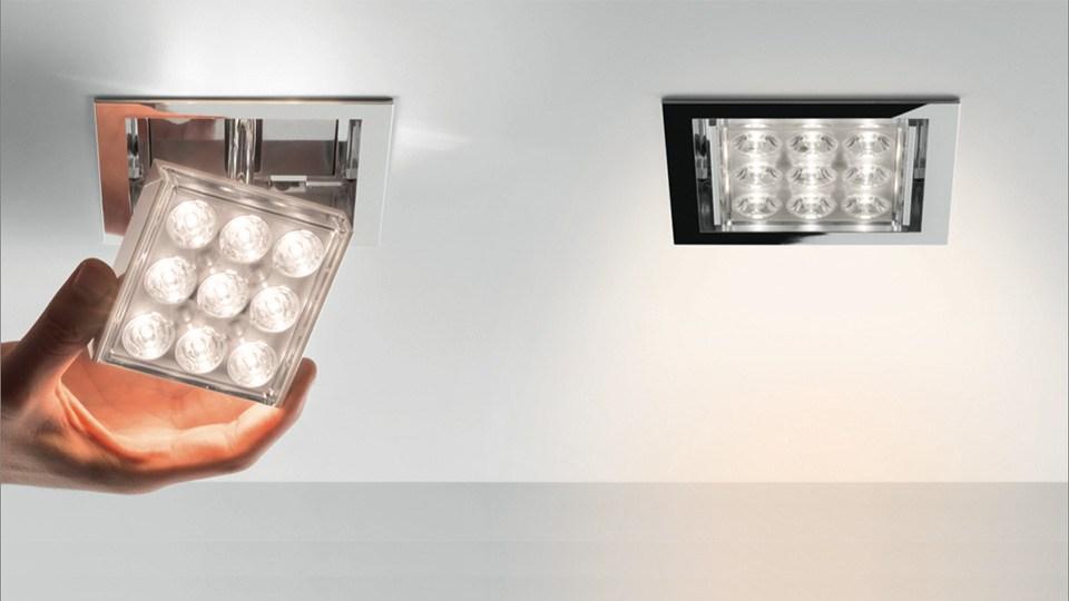 PAD 80 LED Ceiling adjustable aluminium