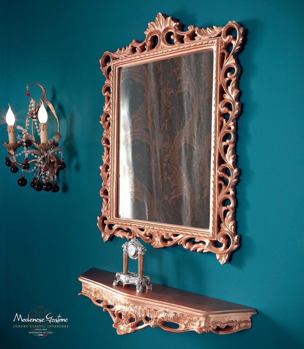 13688 Rectangular wall-mounted framed mirror