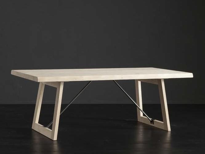 DENVER + FLAT/ TIRANTI Rectangular oak dining table