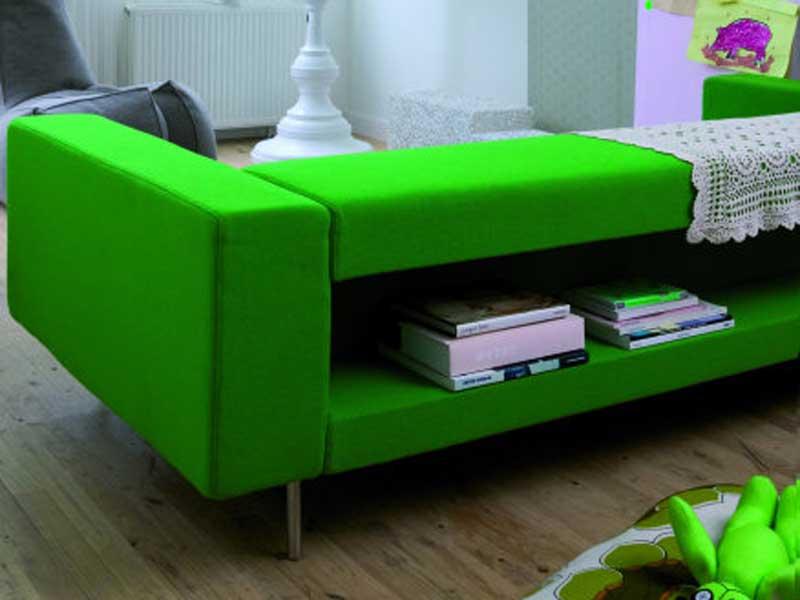 BOTTONI SHELF Sofa with integrated magazine rack